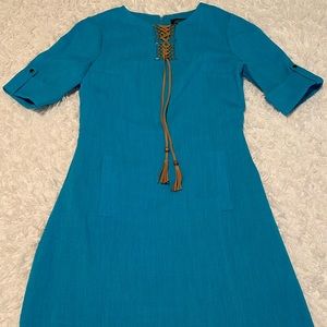Tahari ASL Basketweave Shift Dress